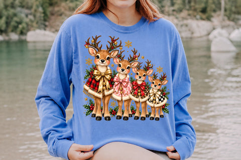 Cute Christmas Reindeer Family PNG Sublimation nirmal108roy 