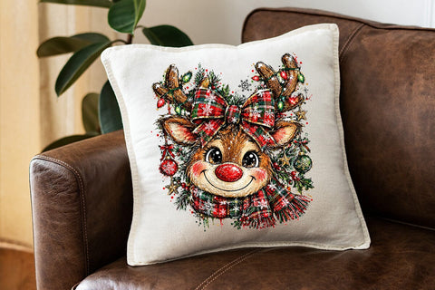 Cute Christmas Reindeer Sublimation PNG SVG DesignDestine 