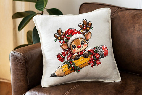 Cute Christmas Reindeer Sublimation PNG SVG DesignDestine 
