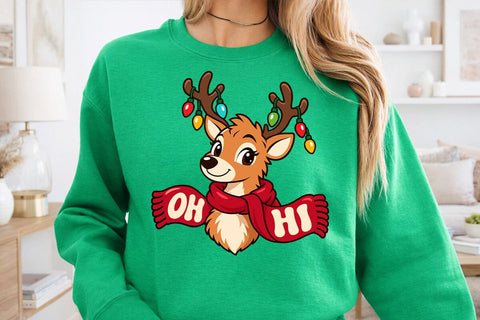 Cute Christmas Reindeer SVG PNG Bundle SVG DesignDestine 