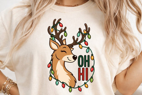 Cute Christmas Reindeer SVG PNG Bundle SVG DesignDestine 