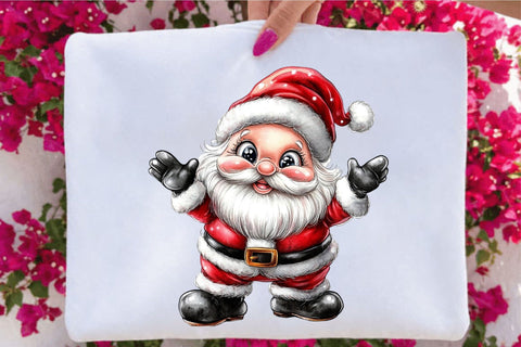 Cute Christmas Santa Claus Clipart Sublimation SVGArt 