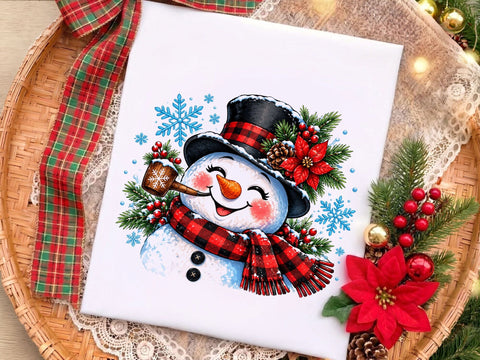 Cute Christmas Snowman Clipart PNG Art SVG artprintfile 