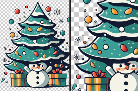 Cute Christmas Snowman PNG Clipart Sublimation designartist 