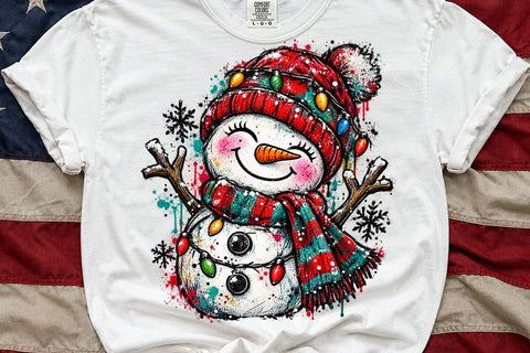 Cute Christmas Snowman Sublimation PNG SVG DesignDestine 