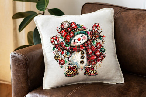 Cute Christmas Snowman Sublimation PNG SVG DesignDestine 
