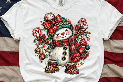 Cute Christmas Snowman Sublimation PNG SVG DesignDestine 