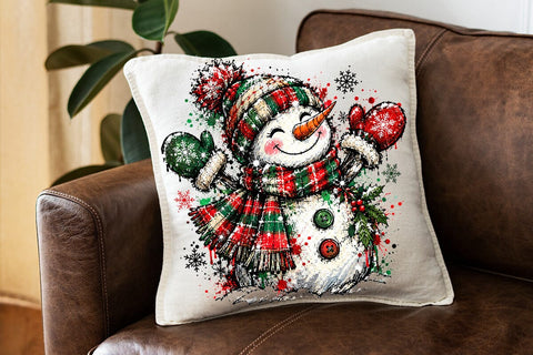 Cute Christmas Snowman Sublimation PNG SVG DesignDestine 