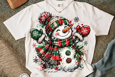 Cute Christmas Snowman Sublimation PNG SVG DesignDestine 