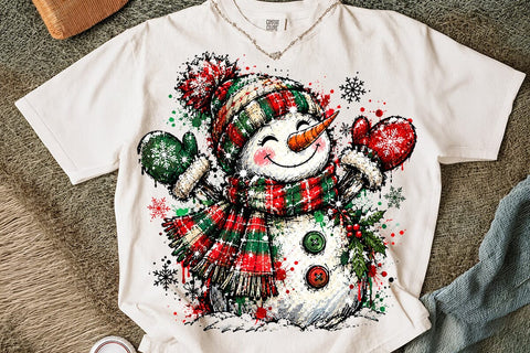Cute Christmas Snowman Sublimation PNG SVG DesignDestine 