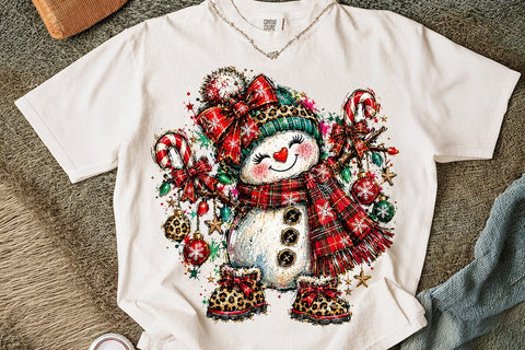 Cute Christmas Snowman Sublimation PNG SVG DesignDestine 