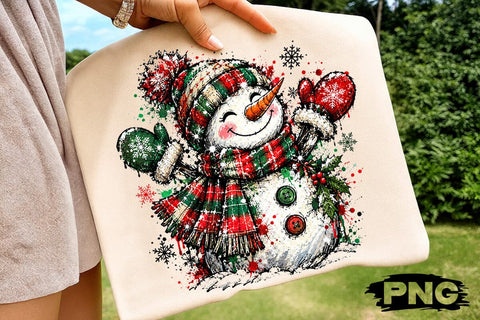 Cute Christmas Snowman Sublimation PNG SVG DesignDestine 