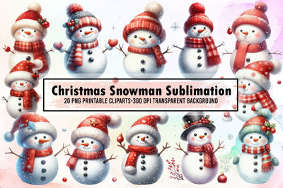 Cute Christmas Snowman Sublimation Sublimation designartist 