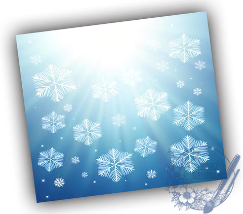 Cute Christmas Tumbler, Snowflake Design Wrap, 20oz Sublimation, Holiday Drinkware, Festive Decor, Winter Tumblers, Christmas Gift Ideas Sublimation ToriDesigns 