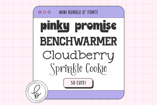 Cute Classroom Font Mini Bundle Font Beck McCormick 
