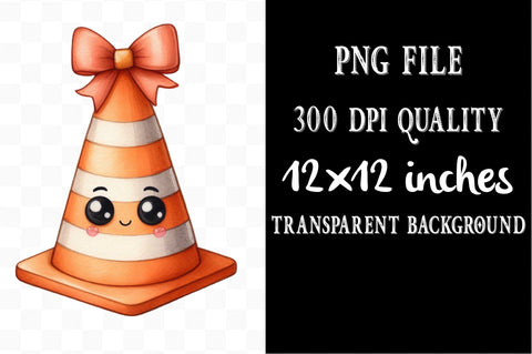 Cute Construction Watercolor Clipart Sublimation SVGista 