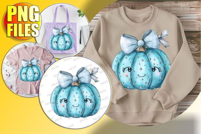 Cute Coquette Bow Pumpkin Sublimation Design for Fall Sublimation afrosvg 