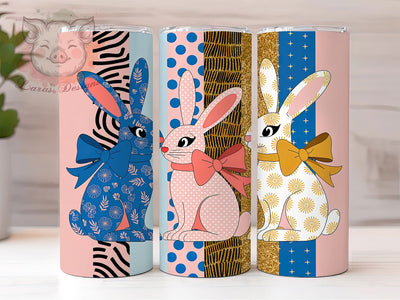 Cute Coquette Easter Bunny Tumbler, Easter Bunny Tumbler, Cute Coquette Wrap, Stylish 20oz Wrap, Sublimation Design, Trendy Gift Idea, Girly Easter Wrap Sublimation Lara' s Designs 