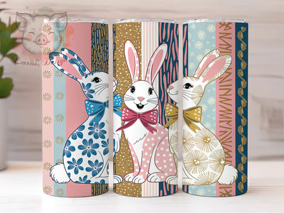 Cute Coquette Easter Bunny Tumbler, Easter Bunny Tumbler, Cute Coquette Wrap, Stylish 20oz Wrap, Sublimation Design, Trendy Gift Idea, Girly Easter Wrap Sublimation Lara' s Designs 