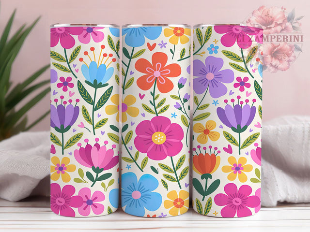 Cute Coquette Floral Tumbler, Coquette Flower Design, Girly Floral Aesthetic, 20Oz Sublimation Wrap, Soft Coquette Pattern, Cute Flower Print, Tumbler Sublimation Sublimation Li Zamperini 