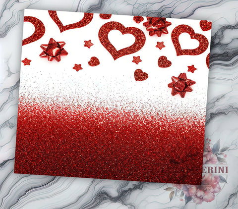 Cute Coquette Valentine Heart 20oz Tumbler, 20oz Heart Tumbler, Sublimation Wrap Gift, Cute Coquette Tumbler, Valentine’s Day Gift, Heart Pattern Sublimation Sublimation Li Zamperini 