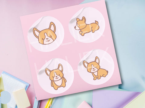 Cute Corgi Dog SVG Design Set SVG HalieKStudio 