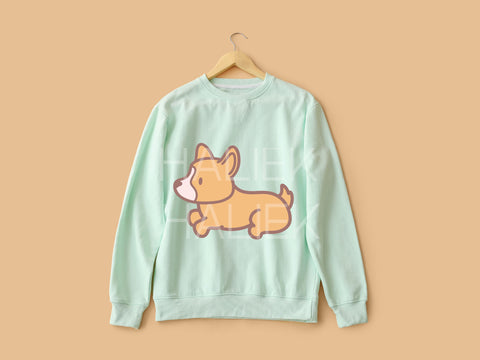 Cute Corgi Dogs Color Clip Art Design Set - SVG and PNG SVG HalieKStudio 