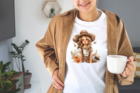 Cute Country Girl Sublimation Clipart Bundle Sublimation Designangry 