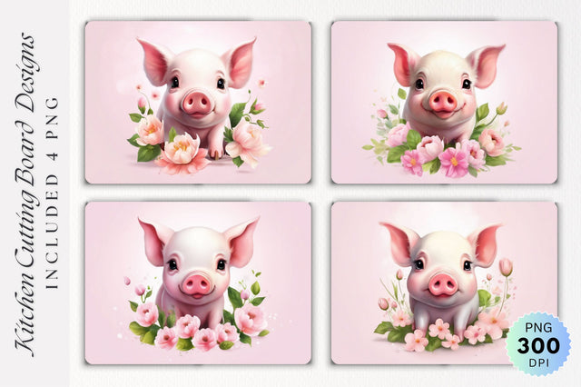 Cute Cow Cutting Board PNG Design Sublimation Regulrcrative 