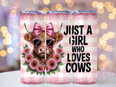 Cute Cow Lover Farm Tumbler, Farm Animal, Country Wrap, Sublimation Art, 20oz Tumbler, Rustic Theme, Whimsical Style Sublimation SvggirlplusArt 
