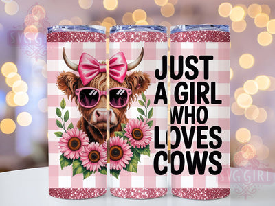 Cute Cow Lover Farm Tumbler, Farm Animal, Country Wrap, Sublimation Art, 20oz Tumbler, Rustic Theme, Whimsical Style Sublimation SvggirlplusArt 