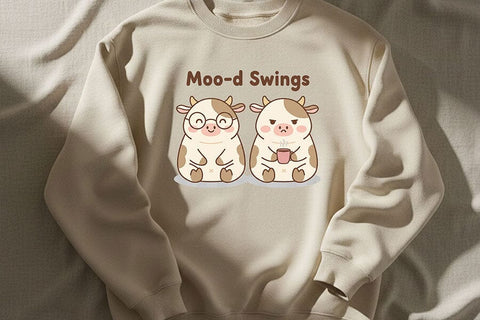 Cute Cow Png Bundle, Cow Sublimation Designs, Cozy Cow Png Set, Farm Cow Clipart, Funny Cow Quotes Png, Cow Lover Bundle, Moo-d Swings Png SVG TiffsCraftyCreations 