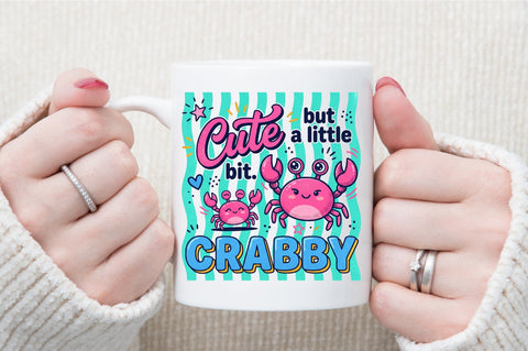 Cute Crab Funny Quote Summer PNG Sublimation designartist 