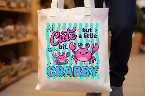 Cute Crab Funny Quote Summer PNG Sublimation designartist 