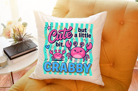 Cute Crab Funny Quote Summer PNG Sublimation designartist 