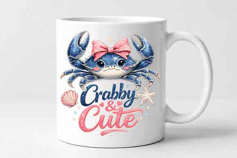 Cute Crab PNG – Crab Sublimation PNG Digital Download SVG BillahCrafts 