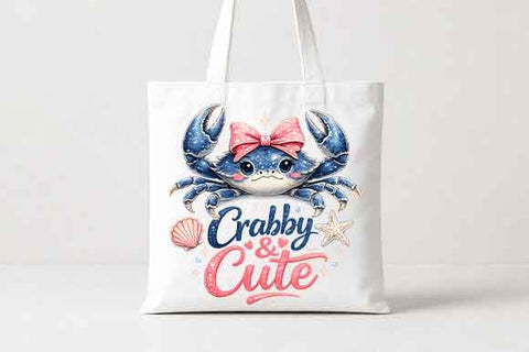 Cute Crab PNG – Crab Sublimation PNG Digital Download SVG BillahCrafts 