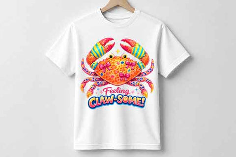 Cute Crab Sublimation PNG Coastal Animal Digital Download SVG BillahCrafts 