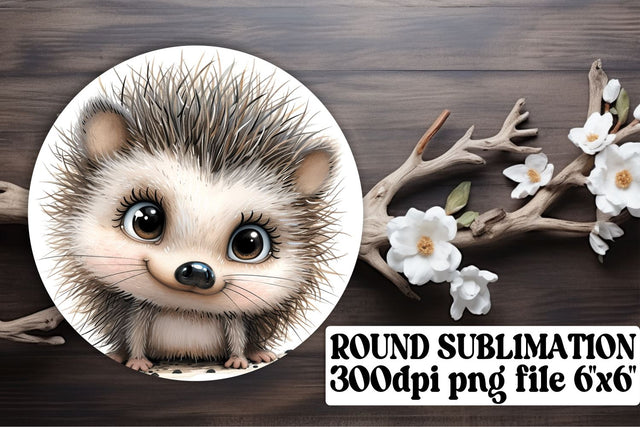 Cute Creatures Circle Keychains Sublimation afrosvg 