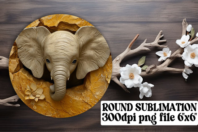 Cute Creatures in 3D - Round Sublimation Delights Sublimation afrosvg 