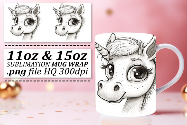 Cute Critters Carousel Mug Wrap - Sublimation 11oz Sublimation afrosvg 