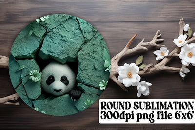 Cute Critters in 3D - Sublimation Circle Charms Sublimation afrosvg 