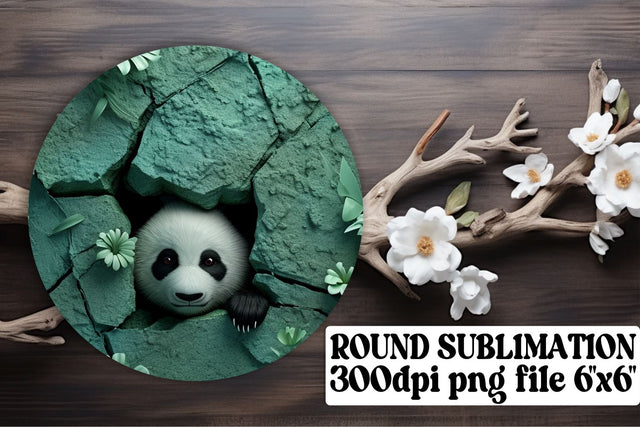 Cute Critters in 3D - Sublimation Circle Charms Sublimation afrosvg 