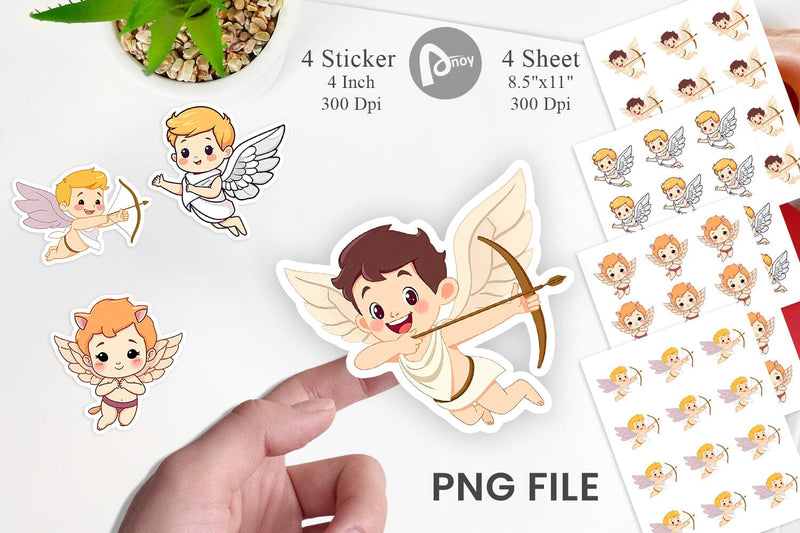 Cute Cupids Sticker Sublimation artnoy 