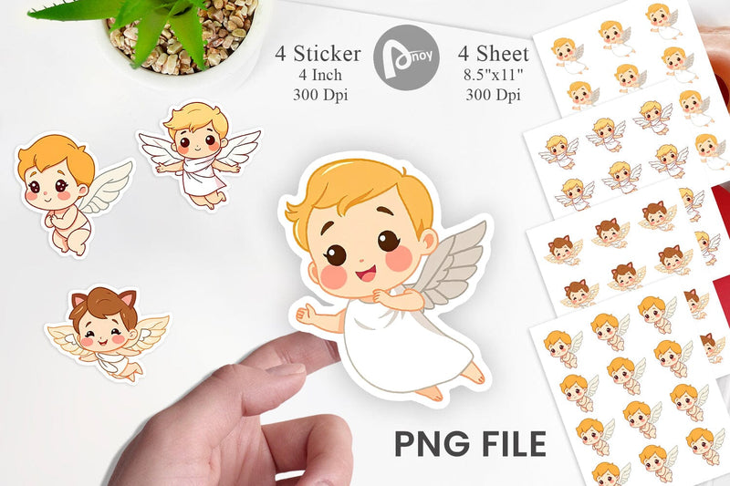 Cute Cupids Sticker Sublimation artnoy 