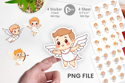 Cute Cupids Sticker Sublimation artnoy 