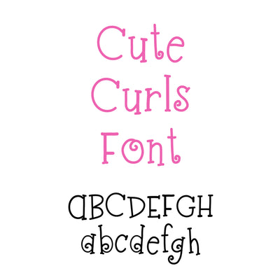 Cute Curls Font OTF, Fonts for Crafting, Handwritten Font Font Crafting With Brenna 