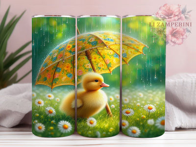 Cute Daisy Duckling Tumbler, Spring Duck Tumbler, Cute Duck Wrap, Daisy Flower Wrap, Adorable Duckling Wrap, Sublimation Design, Trendy Gift Idea Sublimation Li Zamperini 
