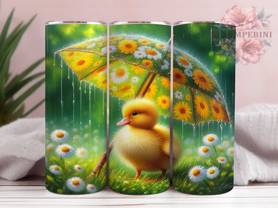 Cute Daisy Duckling Tumbler, Spring Duck Tumbler, Cute Duck Wrap, Daisy Flower Wrap, Adorable Duckling Wrap, Sublimation Design, Trendy Gift Idea Sublimation Li Zamperini 