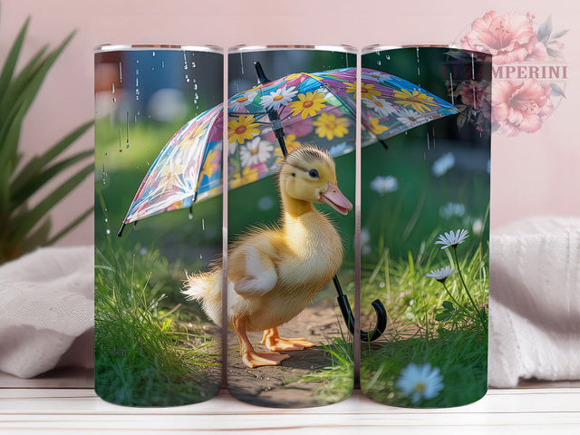 Cute Daisy Duckling Tumbler, Spring Duck Tumbler, Cute Duck Wrap, Daisy Flower Wrap, Adorable Duckling Wrap, Sublimation Design, Trendy Gift Idea Sublimation Li Zamperini 